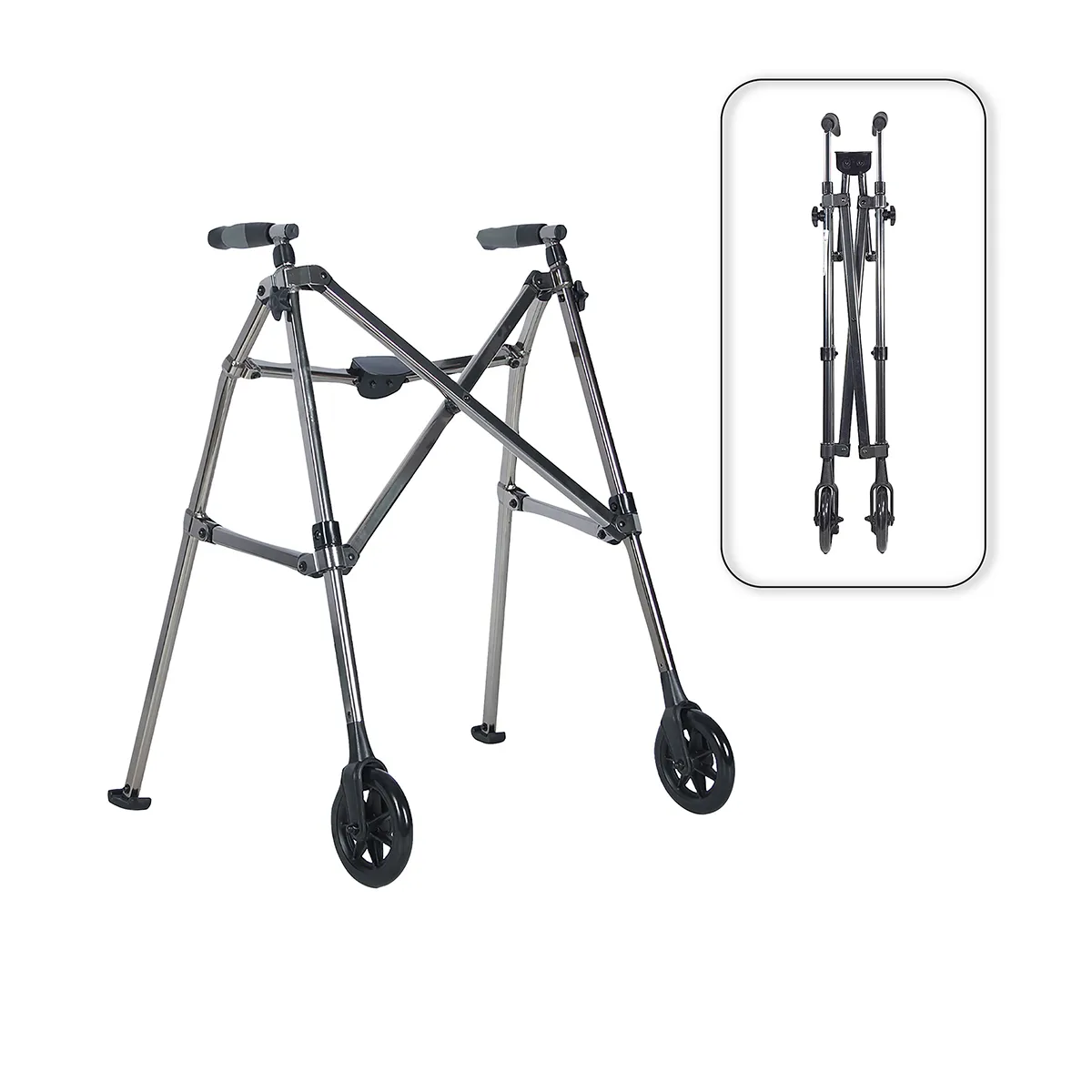 Wheeled Folding Walking Frame