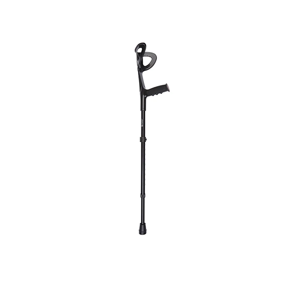 open cuff adjustable crutch in black